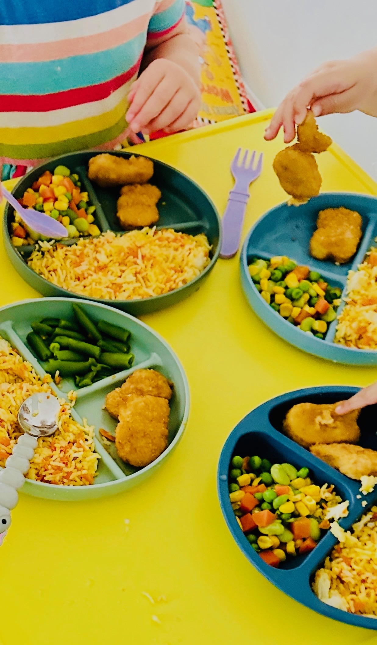 Group meal with friends